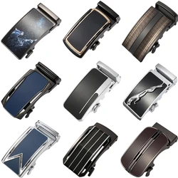 Fashion Men's Business Alloy Automatic Buckle Unique Men Plaque Belt Buckles 3.5cm Ratchet Men Apparel Accessories LY136-22000