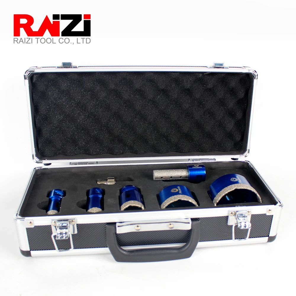 Raizi Phoenix DIamond core drill bit sets for tile ceramic marble porcelain granite diamond coated core hole saw drill bit