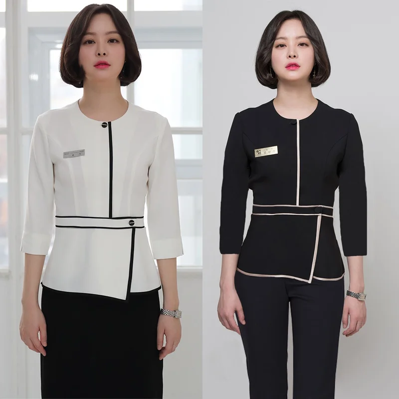 Korean Beauty Salon Uniforms Massage Sauna Foot Bath Workwear Beauty Clothing Beautician Work Clothes Uniform Spa Uniform DD2773