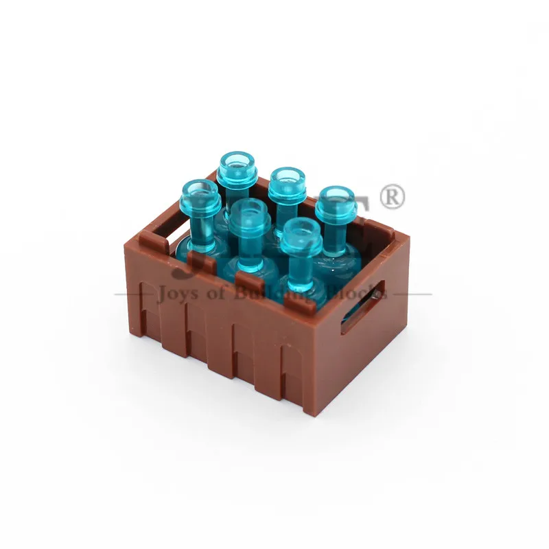 Moc Mini Utensil Bottle 95228 Building Blocks DIY Figure Bricks Bulk Compatible with Assembles Particles City Street View Toys