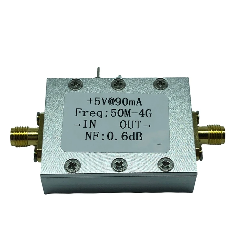 Newly 50M-4GHz Low Noise Amplifier LNA Ham Radio Module RF FM HF VHF NF=0.6d -110dBm Accessories 0.05~4G Amplifiers Modules