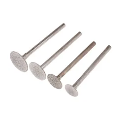 4Pcs Dremel Accesories  Diamond Mounted Point Grinding Head Stone Jade Carving Polishing Engraving Tools 3mm Shank