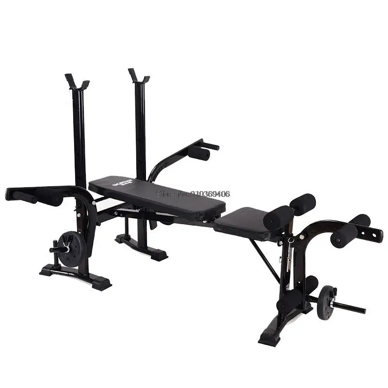 Foldable Weightlifting Bed Bench Press Multifunctional Comprehensive Training Device Home Fitness Equipment