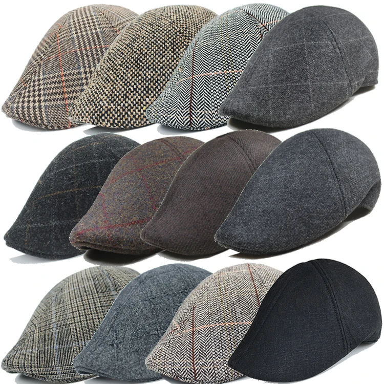 Lots Style Men Berets 2021 Spring Autumn Casual Street  Beret Hat Retro England Hat Wild Octagonal Cap Fashon Hats Caps