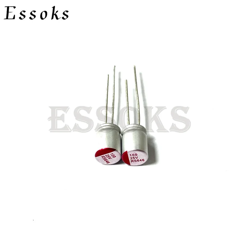 10pcs 25V 100uF 4X10 6X8 8X12 mm Super Low ESR 25V100uF For Motherboard Solid Capacitor Capacitors