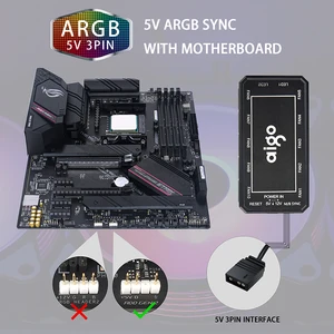 Aigo ar12 120mm bilgisayar kasası fan rgb, ısı emici ısı senkronizasyonu, aura sata bağlantı noktası, 12 cm fan argb sessiz soğutma fanı denetleyici Isıtılmış tütünün 6 büyük satışı-no. 5