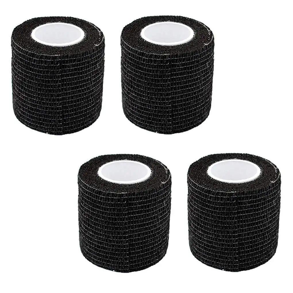 

12pcs 5cm Disposable Tattoo Self-Adhesive Elastic Grip Bandage Wrap Sport Tape Non-Slip Absorb Sweat Tattoo Grip Bandage