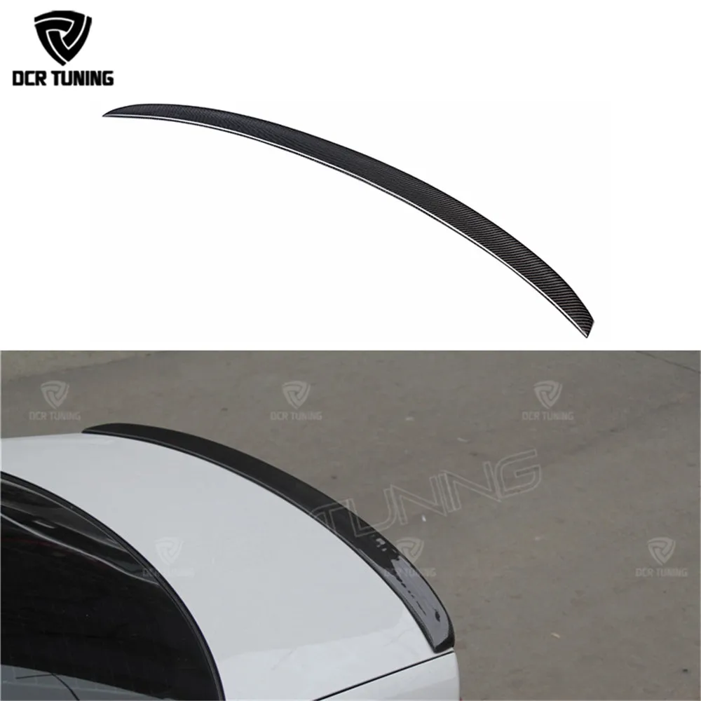 

For Audi A4 B8 Carbon Fiber Rear Trunk Spoiler S4 Style Carbon Fiber rear trunk wings 4-door sedan 2009 2010 2011 2012