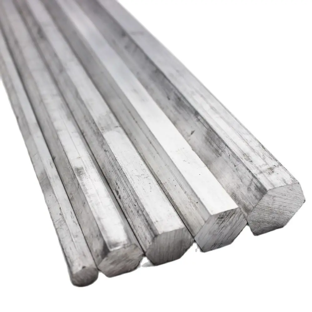 

dia 10mm to 30mm 300mm Long Aluminum Hexagon Rod Bar 6061 customized cutting length service