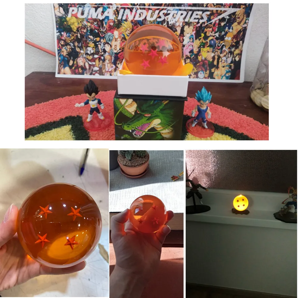 Animation peripherals Hand Model 2.95 Inch Crystal Balls  1 2 3 4 5 6 7 Star Balls Classic Action Figures Toys