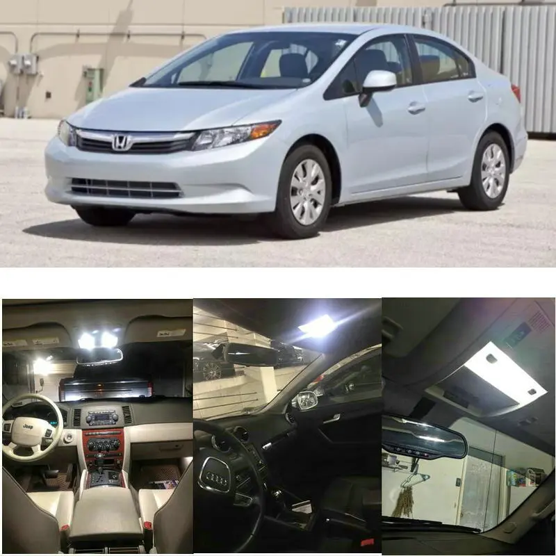 

Внутренние светодиодные лампы для 2012 Honda Accord Crosstour CRV CRZ vision Odyssey Pilot Ridgeline Civic Fit