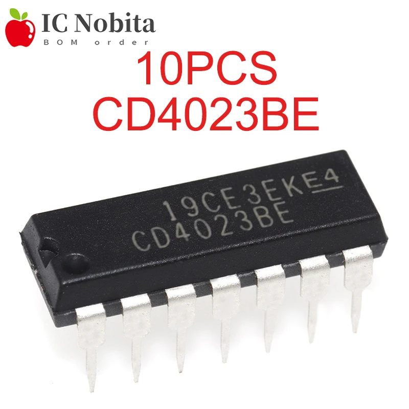 10PCS CD4023BE DIP14 CD4023 DIP CD4023BCN DIP-14 IC New Logic Chips