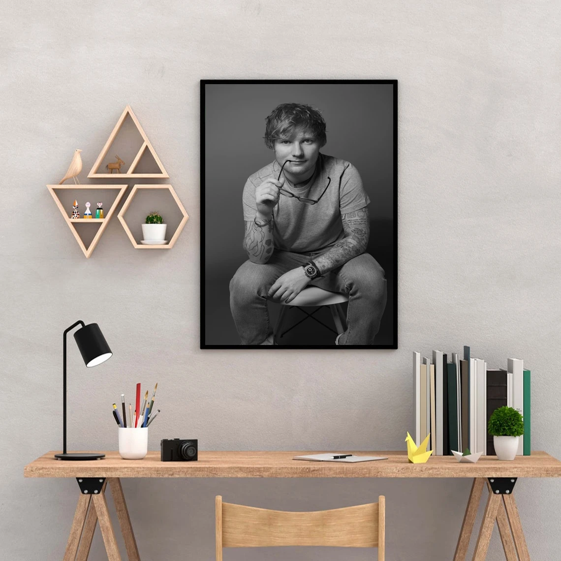 Ed Sheeran Music Star Poster Canvas Art Print Home Decoration Wall Painting ( No Frame )