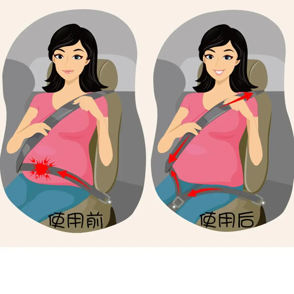 Pregnant Woman Car Seat Belts 1.6M Bump Belt Seat two-point Maternity Anti-belt Belt Belly Restraint Safety Belt Drive Safe Belt