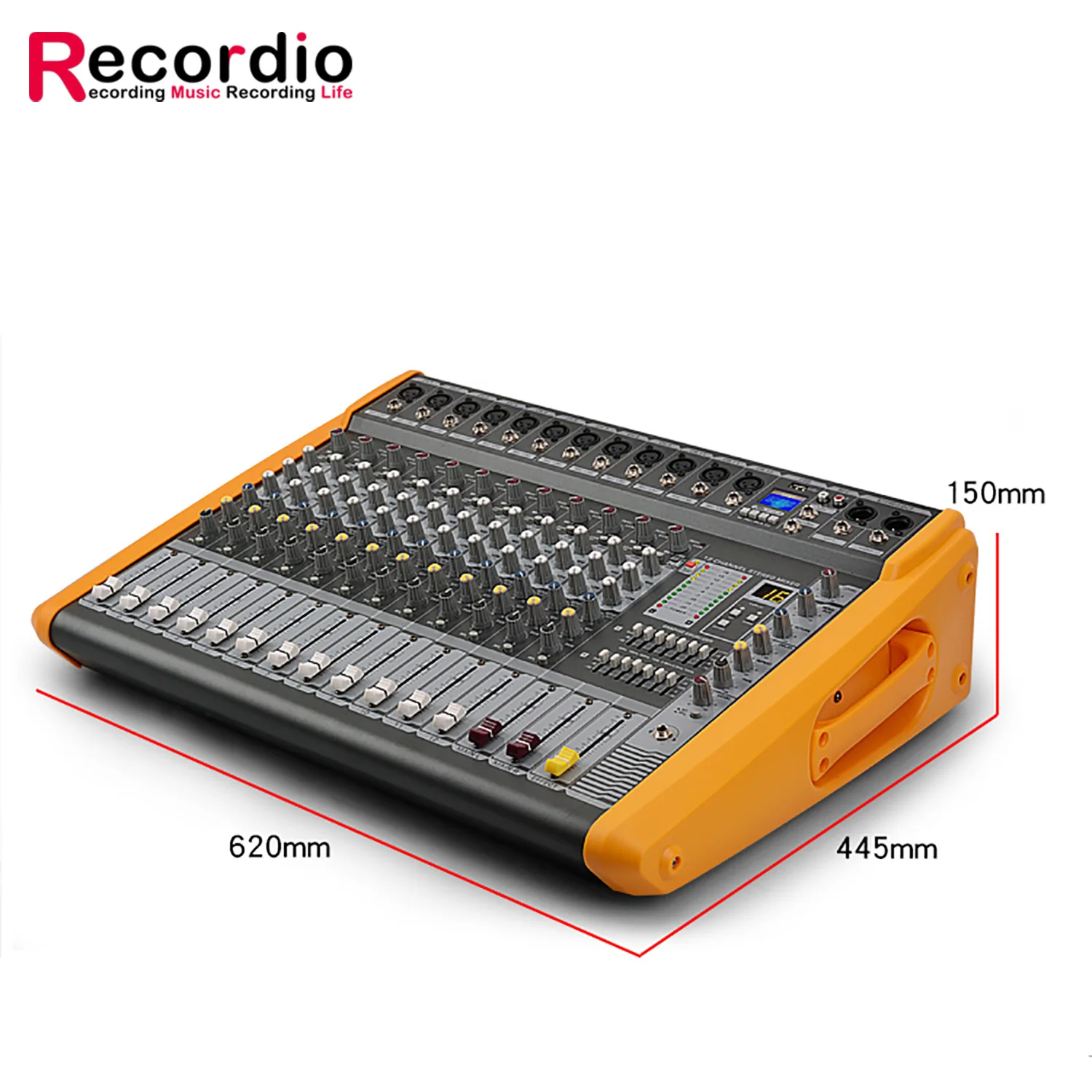 GAX-PM12 المهنية 600 واط 12 قنوات مكبر كهربائي جهاز دمج صوتي سعر جيد للمرحلة DJ سهلة الأداء في الهواء الطلق