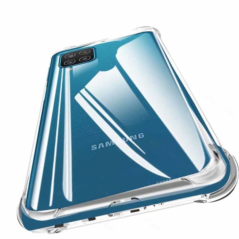 Case For Samsung Galaxy A12 TPU Silicone Clear Bumper Soft Case For Samsung A12 a32 a42 a52 a75 5g Transparent Phone Back Cover