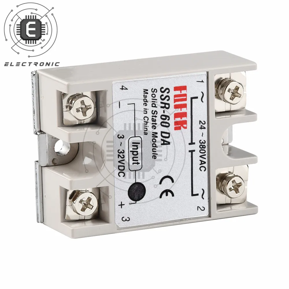 SSR-100DA SSR-75DA SSR-60DA SSR-50DA SSR-40DA SSR-25DA SSR-10DA تتابع الحالة الصلبة DC مرحلة تتابع التحكم وحدة تبديل