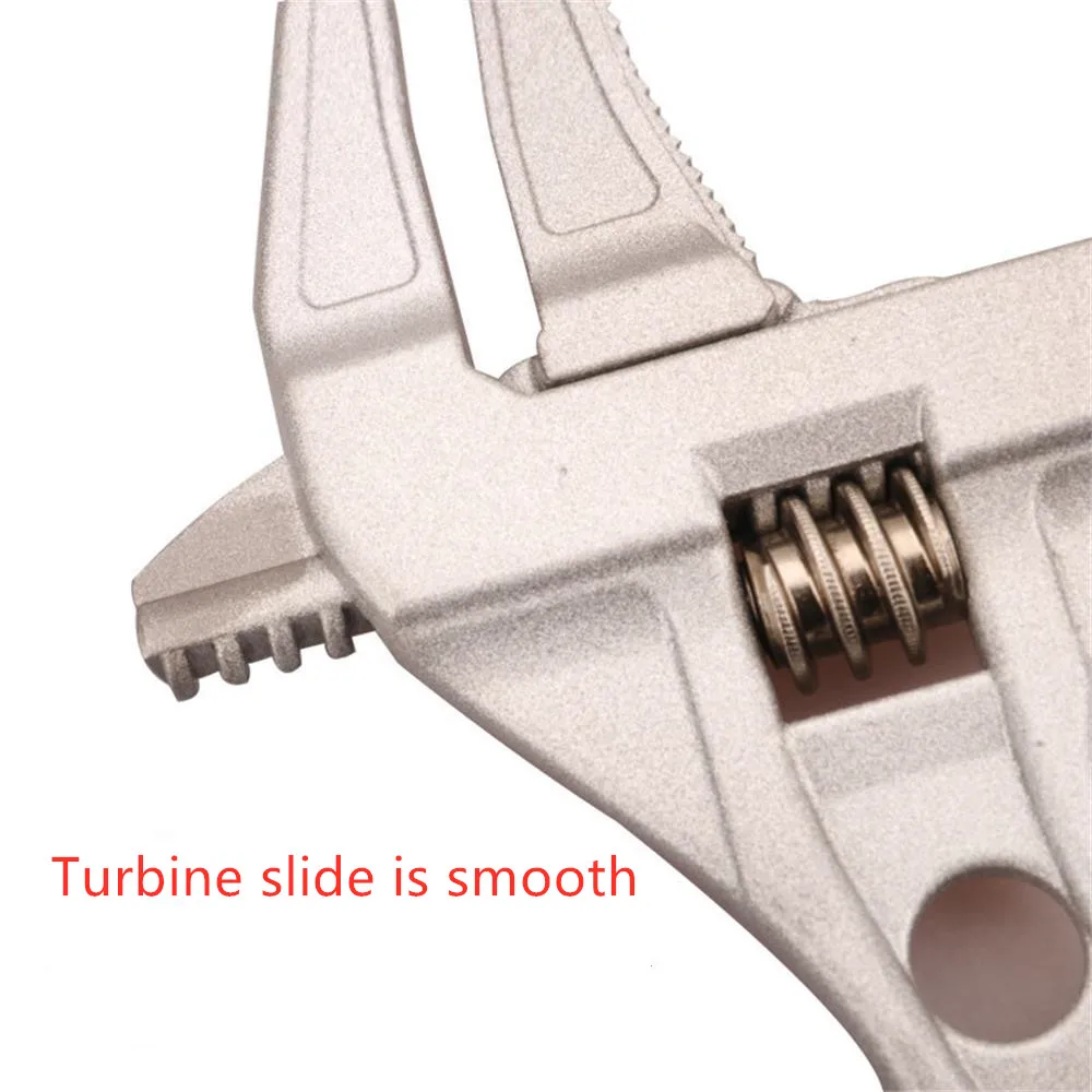 6-68MM Sanitary water pipe wrench key Short handle Aajustable Large opening Kitchen and Sink Faucet spanner plumbing wrench