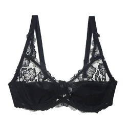 2022 New Sexy Lace CDE Bras Fashion Embroidery Print Cotton Brand Large Size Full Cup Strappy For Women Underwear