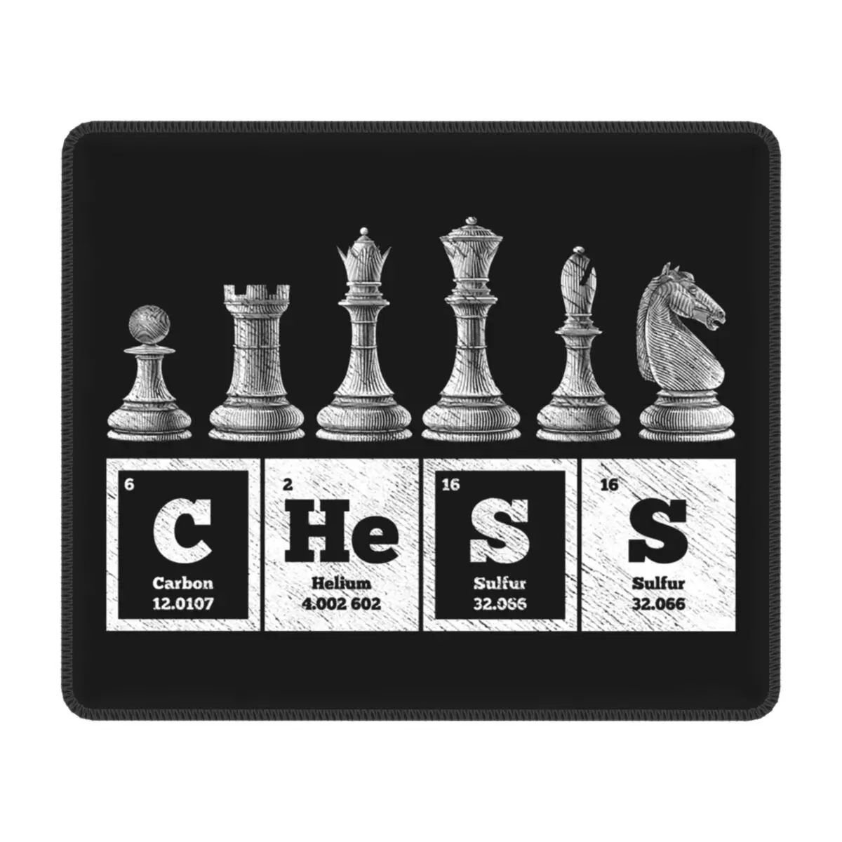 Funny Chess Player Game Board Gaming Mouse Pad Anti-Slip Rubber Mousepad Periodic Table Of Elements Office Desk Computer Mat