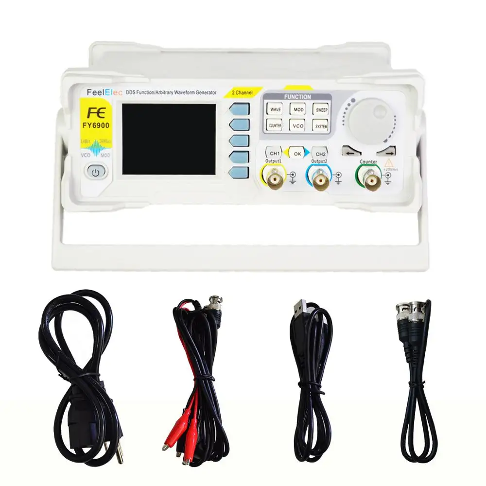 FY6900 20/30/50/60MHz Module Digital DDS Signal Generator Waveform Generator Pulse Signal Source 250MSa/s Dual-Channel