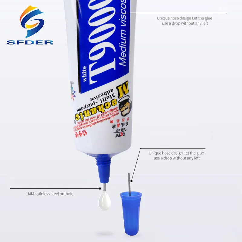 MECHANIC T9000 White Liquid Adhesive Epoxy Resin Glue Environmental Protection Universal Glue For Phone Frame Repair Tools