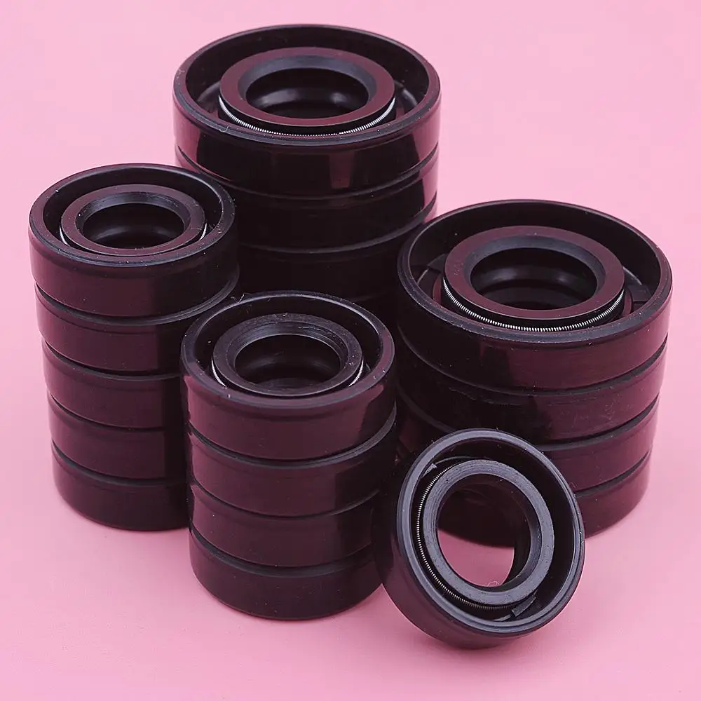 10 X Crankshaft Oil Seal Set Kit For 40-5 CG430 Trimmer Brushcutter Engine Part 15x30x7, 12x22x7