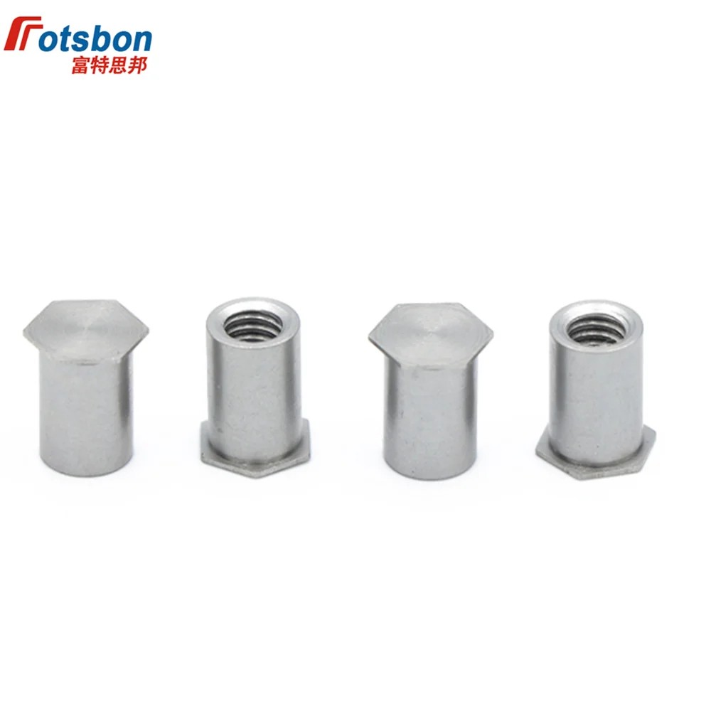 BSO4-M3-12 Blind Hole Threaded Standoffs Self Clinching Feigned Crimped Standoff Server Cabinet Sheet Metal Spacer PCB Rivet Nut