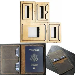 Japan Steel Blade Die Cutter Leather Template Passport Wallet Gift for man Passport Holder Punch Hand Tool Cut Knife Mould