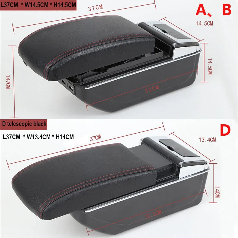 For KIA Rio 5 Armrest Rio 2014 2013 2012 2015 2016 2017 2018 2019 parts Car Armrest box Storage box car accessories Interior