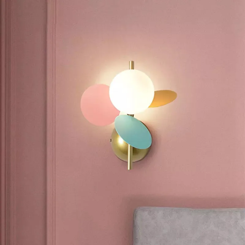 2 Style Modern Colorful Flower Branch Wall Lamp Creative G9 Sconce Indoor Lighting Living Room Home Decor Bedroom Led Wall Light