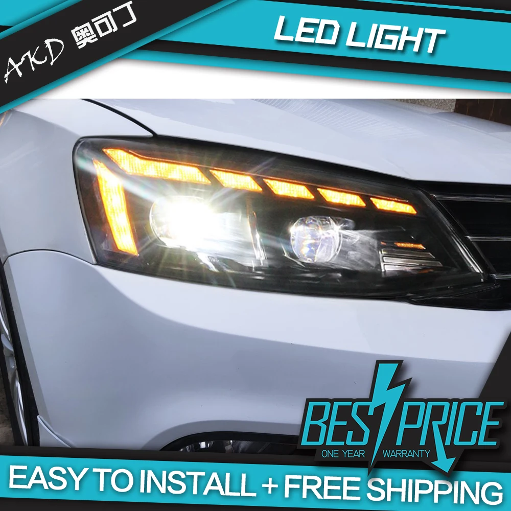 

Car Styling for Jetta mk6 Headlights 2011-2019 RS5 Design LED Headlight Dynamic Signal Led Projector Lens DRL Auto Accessories