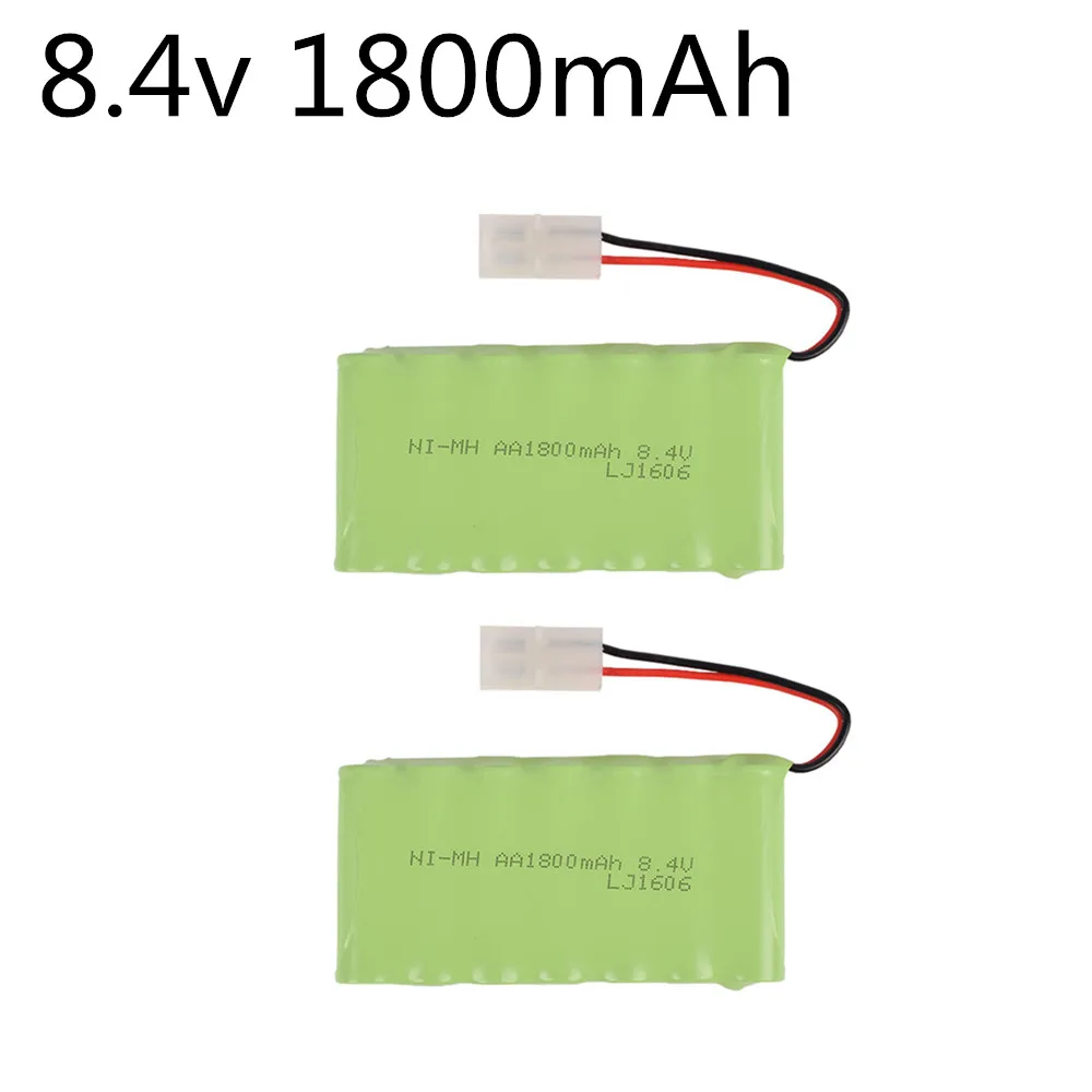 8.4 V 1800 MAh Ni-MH Pin Cho RC Đồ Chơi Xe Thuyền Xe Tăng Xe Tải Xe Lửa AA NiMH Pin Sạc 8.4 V miễn Phí Vận Chuyển 2 Chiếc