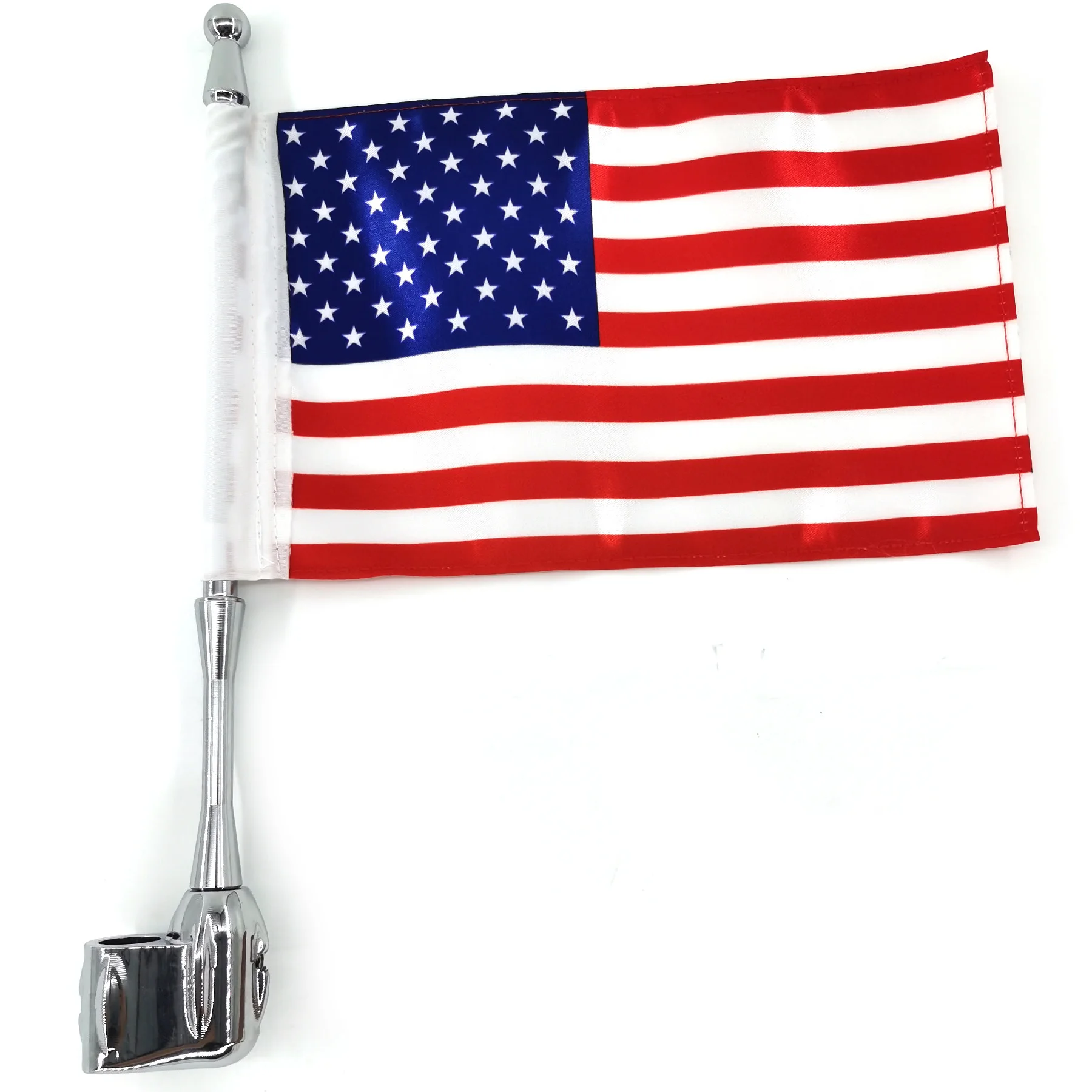 

Rear Side Antenna luggage rack Mount USA Flag Pole For Honda GoldWing GL1800 GL1500 GL1200