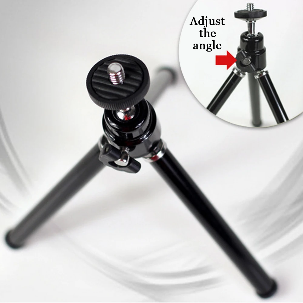 Настольный мини-штатив из алюминиевого сплава, белый/черный, 3 секции, держатель для камеры проектора