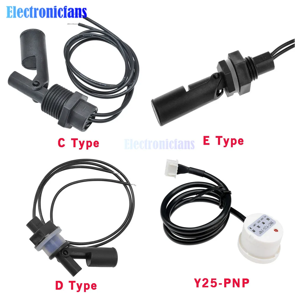 Low Pressure Switch Water Level Liquid Level Sensor C/D/E Type Water Level Sensor Horizontal Right Angle Float Switch