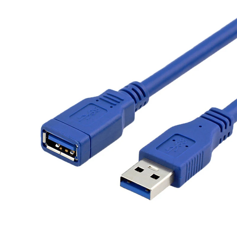 3 meter Super High Speed USB 3.0 5Gbps M/F male To female cable extension wire for Hub/keyboard/Mouse/headset - 1pcs-Blue