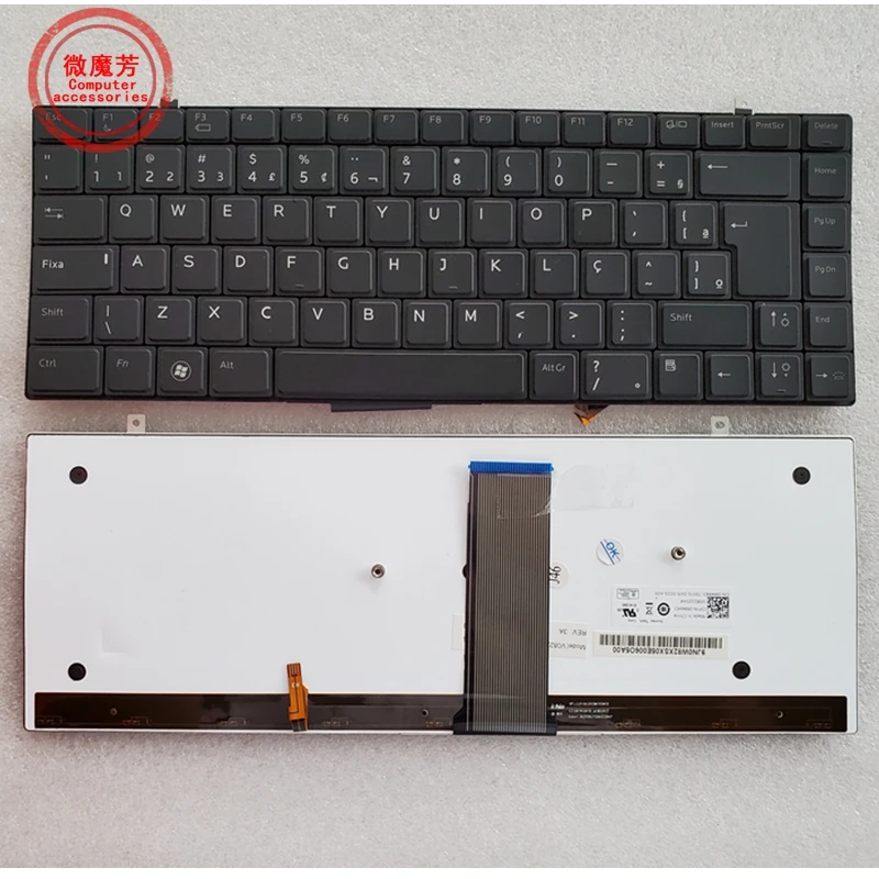 

BR Laptop keyboard for Dell for Studio XPS 13 16 1340 1640 1645 1647 1650 keyboard backlit