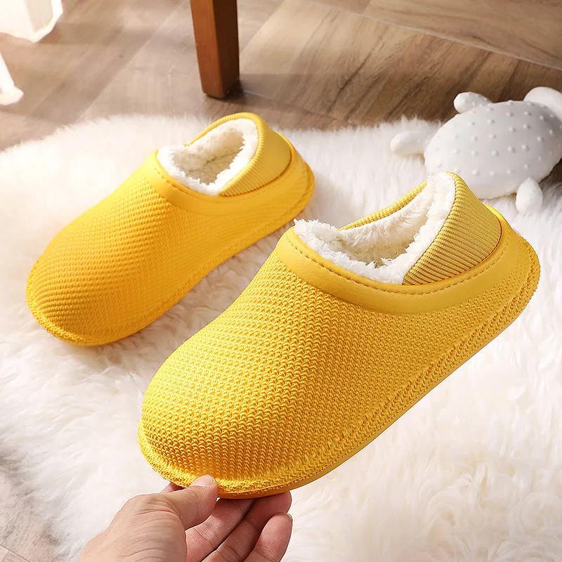 

Winter Autumn Slippers Kids Toddler Girl Baby Boys Fur Slides Cotton Indoor Shoes Warm Fluffy House Children Slipper