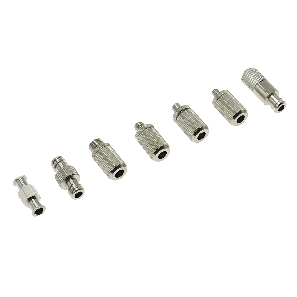 1pcs Dispenser Metal Adapter Nickel Plated Brass Glue Subpackaging Barrel Luer Lock Tracheal Fitting Connector