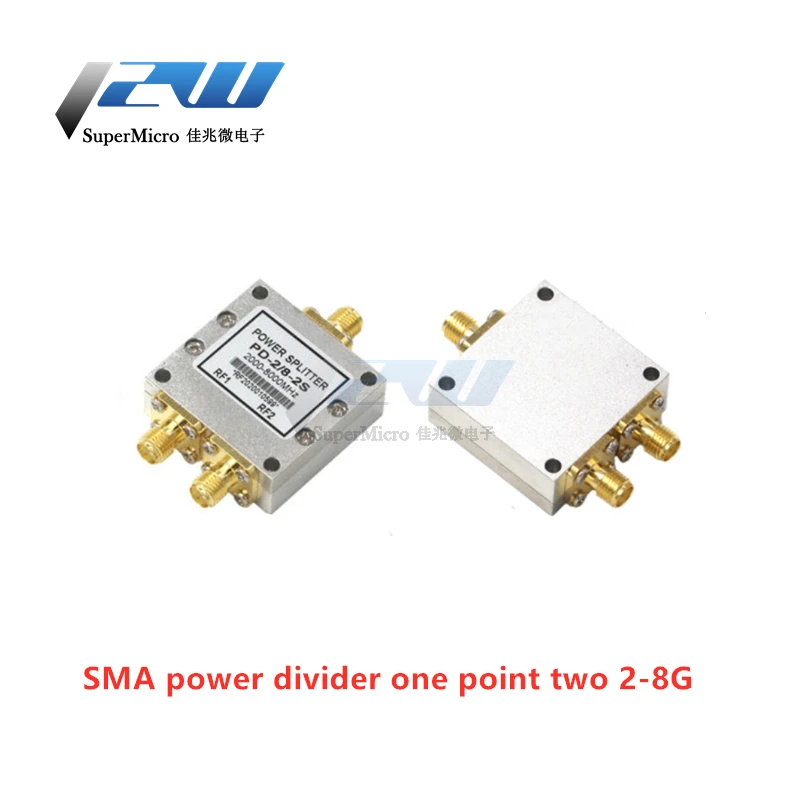 SMA power divider 2-8G WIFI one point two RF microstrip power divider 500-6000MHz 1.5-8G