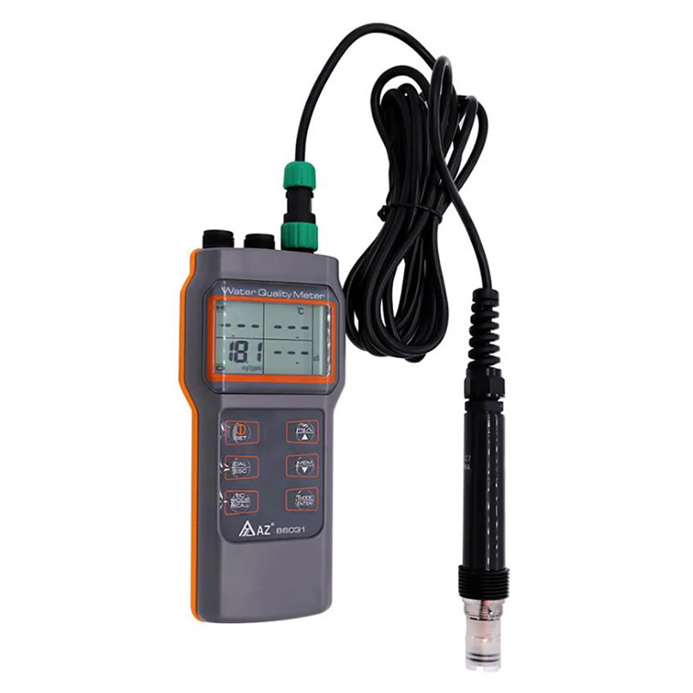 The updated version of AZ86031 water quality meter dissolved oxygen tester PH meter PH conductivity