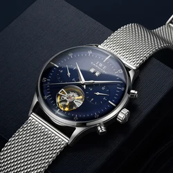 CARNIVAL Mens Mechanical Watches Brands Luxury Sapphire Calendar Automatic Movement Wristwatches Waterproof for Men Montre Homme