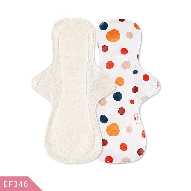 Saiantth L Washable sanitary napkin bamboo fiber skin-friendly recyclable menstrual pad Breathable mom nursing cloth