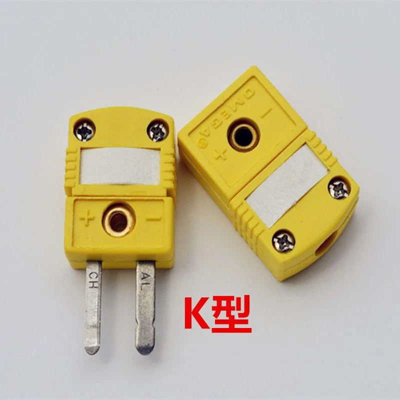 mini Connectors plug Thermocouple Temperature Male K Type Sensors K T J Type