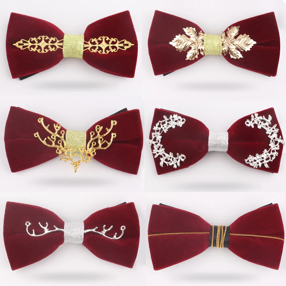 Wine Red Men Bow Tie Wedding Bowtie For Men Women Adult Claret Bow Ties For Wedding Butterfly Suits Cravats Groomsmen Bowties