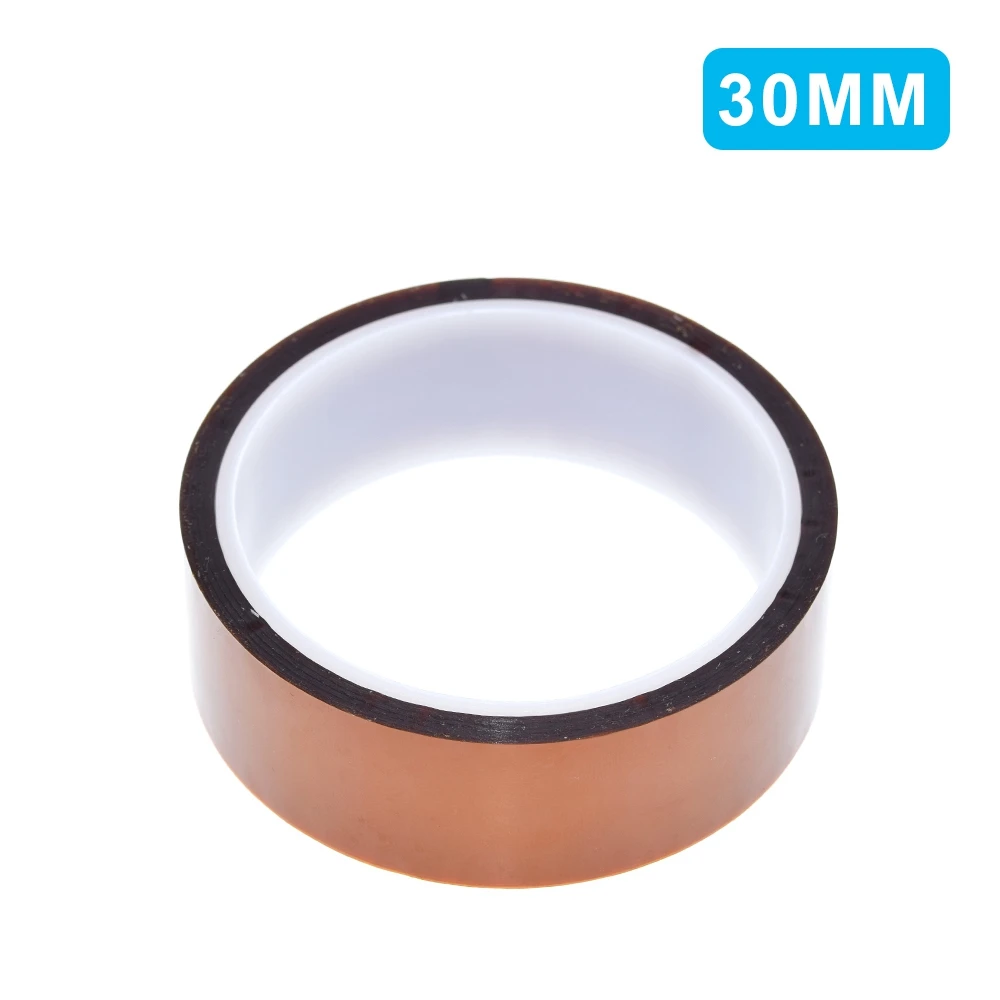 1/3 Stück, 33 Meter x 5–40 mm, hitzebeständiges Polyimidband, hitzebeständige Isolierfolie, selbstklebendes Polyimidband, 10 mm. – Detail 12