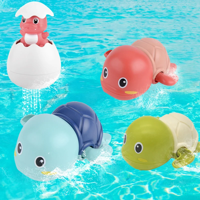 Cute Cartoon Animal Tortoise Classic Baby Water Toys Infant Swimming Whale Sprinkler Duck Kids Baseketball Bath Toys Gifts