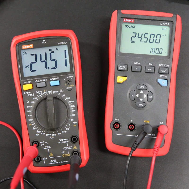 UNI-T UT705 単機能ループキャリブレータ; dc電圧/電流/ループ電流テスト