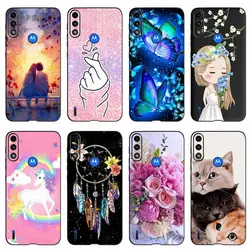 Silicone Case For Motorola Moto E7 Power Case Moto E7i Power Soft Silicone Phone Back Cover For Motorola E7 E7i Power TPU Fundas